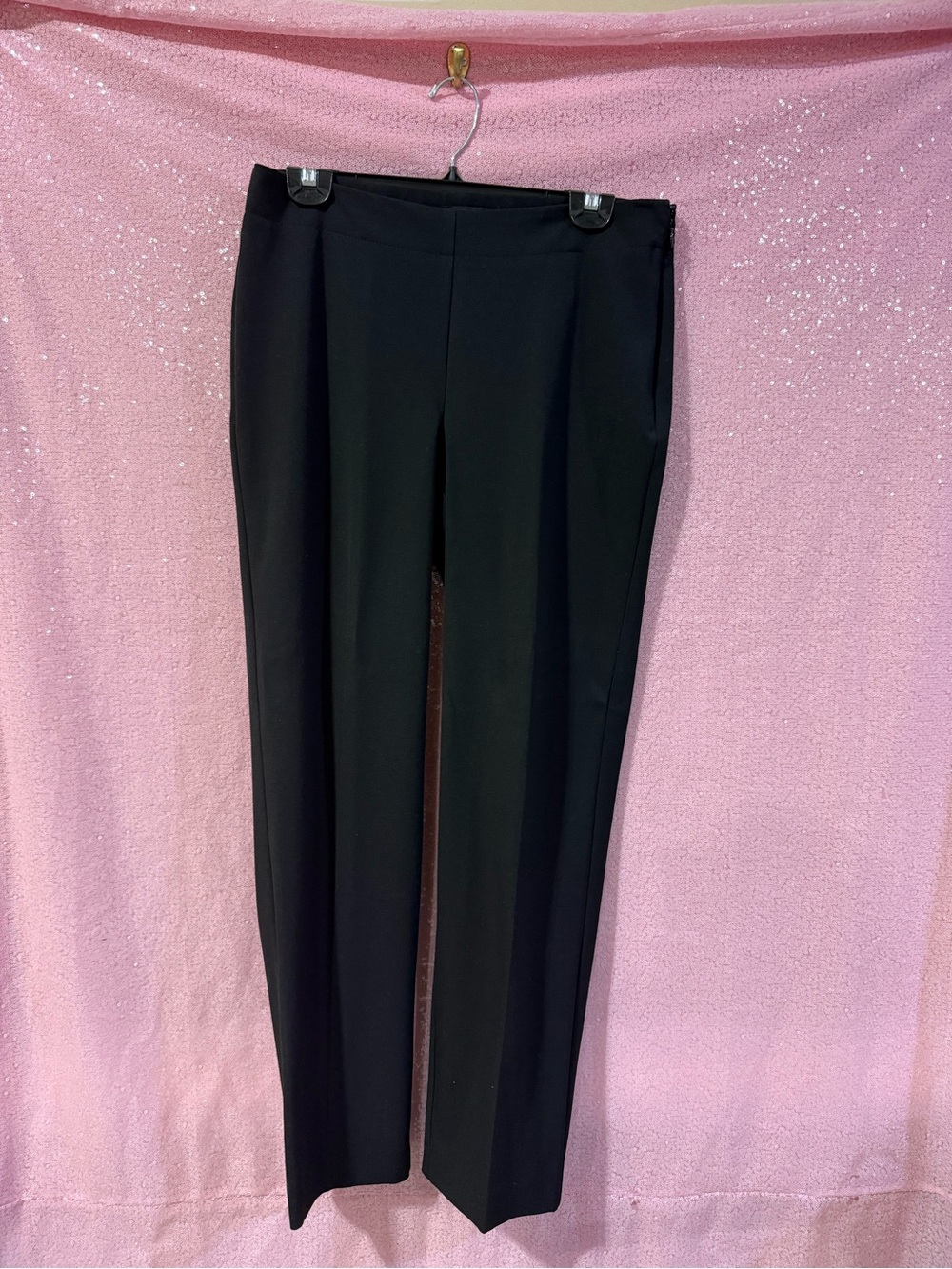 Talbots Black Straight-Leg Dress Trousers L8